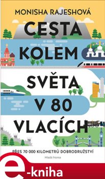 Levně Cesta kolem světa v 80 vlacích. Přes 70 000 kilometrů dobrodružství - Monisha Rajeshová