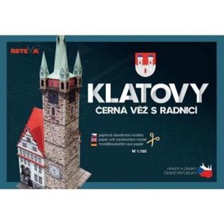 Klatovy - Černá věž s radnicí - Papírová - 