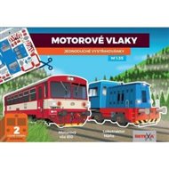 Motorové vlaky - jednoduché vystřihovánky: Motorové vozy 810 a Máňa