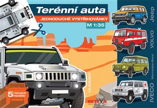 Terénní auta - Jednoduché vystřihovánky - 