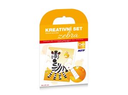 Levně MFP 1041949 kreativní set Zebra filcová technika 16x21cm