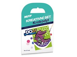 Levně Kreativní set - Krokodýl - písková technika