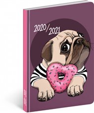 18 měsíční diář Petito – Mops 2020/2021