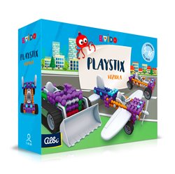 Levně Kvído - Stavebnice Playstix - vozidla 146 dílků
