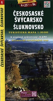 Levně Českosaské Švýcarsko, Šluknovsko / Turistická mapa SHOCart