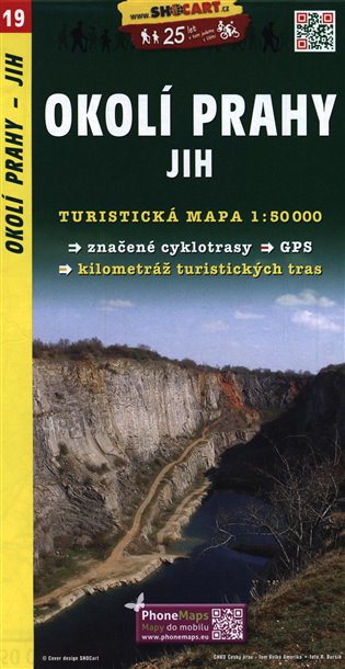 Okolí Prahy - jih / Turistická mapa SHOCart