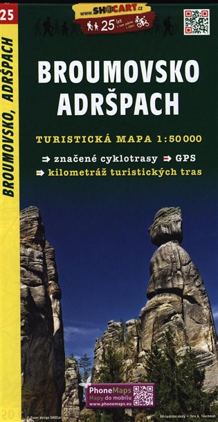 Broumovsko, Adršpach / Turistická mapa SHOCart