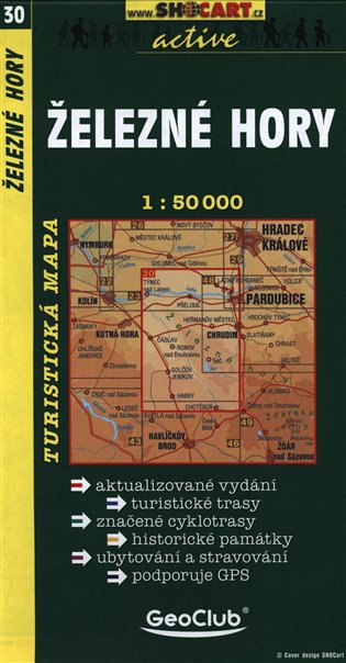 Železné hory / Turistická mapa SHOCart