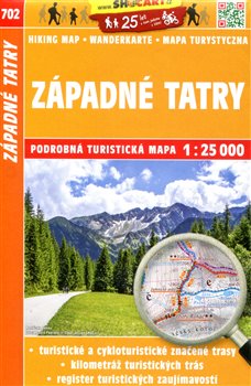 Levně Západné Tatry / Turistická mapa SHOCart