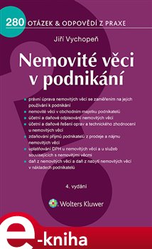 Levně Nemovité věci v podnikání. 4. vydání - Jiří Vychopeň