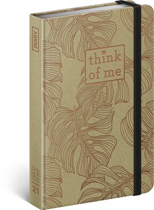 Týdenní diář Craft Monstera – Think of me 2021, 11 × 16 cm - 