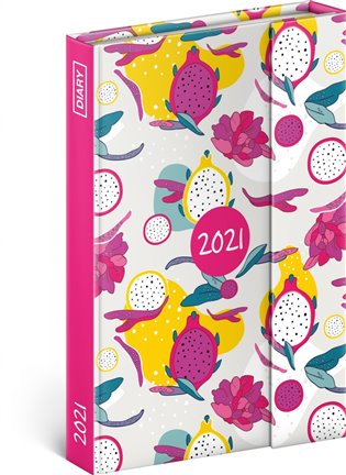 Týdenní magnetický diář Dračí ovoce 2021, 11 × 16 cm - 