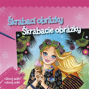 Škrabací obrázky / Škrabacie obrázky - růžový sešit/růžový zošit - 