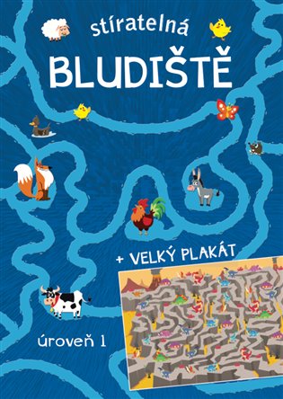 Stíratelná bludiště + velký plakát (úroveň 1) - 
