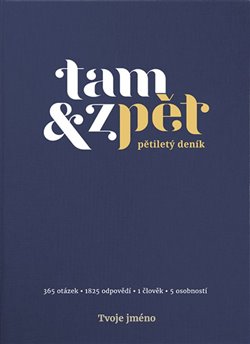 Levně Deník Tam &amp; zpět - malý - indigo