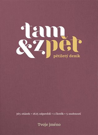 Pětiletý deník Tam & zpět - Velký vínový