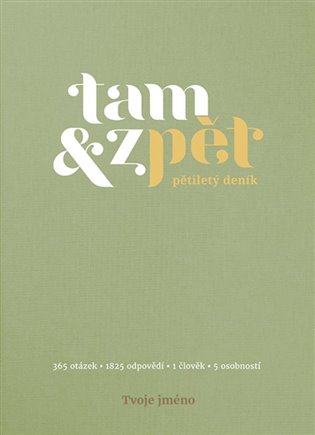 Pětiletý deník Tam & zpět - Velký zelený
