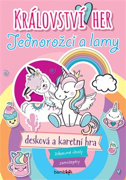 Levně Království her - jednorožci a lamy. Zábavné úkoly, samolepky, desková a karetní hra - kolektiv autorů