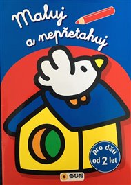 Maluj a nepřetahuj - modrá, ptáček-  od 2 let
