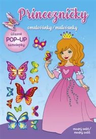 Princezničky – omalovánky modrý sešit
