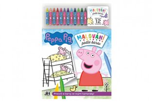 Malování podle barev Prasátko Peppa Pig - 