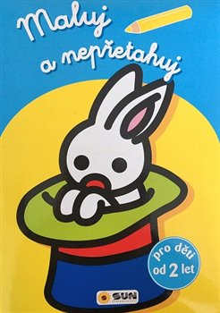 Levně Maluj a nepřetahuj - sv.modrá, králik v klobouku - od 2 let