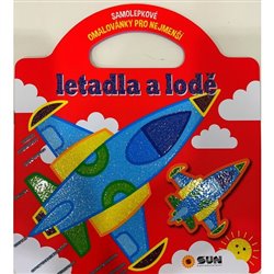 Levně Letadla a lodě - Samolepkové omalovánky pro nejmenší