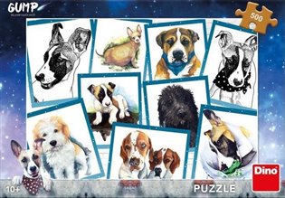 Puzzle pes Gump 500 dílků - 