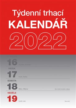 Levně nástěnný Trhací týdenní A5 2022