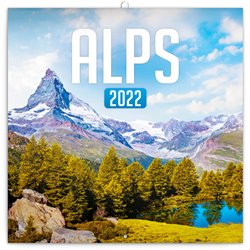 Levně Poznámkový kalendář Alpy 2022