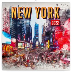 Levně poznámkový New York 30 × 30 cm 2022