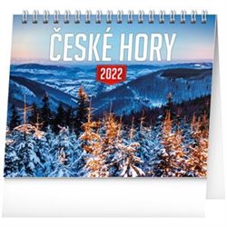 Levně Stolní kalendář České hory 2022, 16,5 x 13 cm