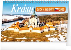 Levně Stolní kalendář Krásy Čech a Moravy 2022, 23,1 x 14,5 cm
