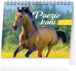 Levně Stolní kalendář Poezie koní 2022, 16,5 x 13 cm