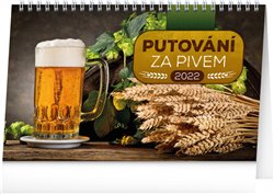 Levně Stolní kalendář Putování za pivem 2022, 23,1 x 14,5 cm