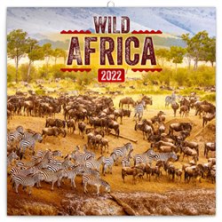 Levně poznámkový Divoká Afrika 30 × 30 cm 2022
