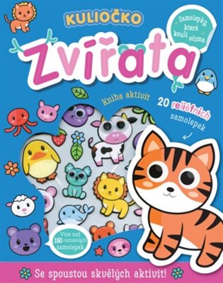 Kuliočko Zvířata 20 reliéfních samolepek koupíte na Kosmas.cz