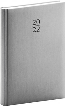 Levně Presco Group Capys PGD-DA5CP-2344-22 A5 denní 2022 Stříbrná