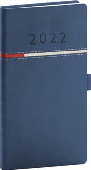 Levně Kapesní diář Tomy 2022, modročervený