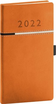 Levně Kapesní diář Tomy 2022, oranžovočerný
