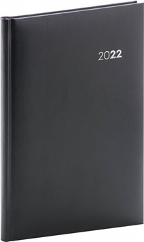 Levně Týdenní diář Balacron 2022, černý
