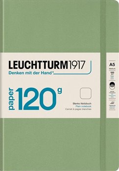 Levně Zápisník Leuchtturm Sage, 120g Notebook Edition, Medium, čistý