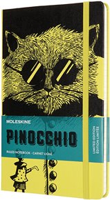 Pinocchio Zápisník Moleskine linkovaný L The cat
