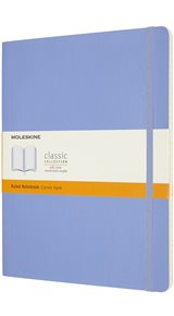 Zápisník Moleskine měkký linkovaný sv. modrý XL