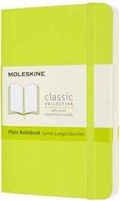 Zápisník Moleskine měkký čistý žlutozelený S