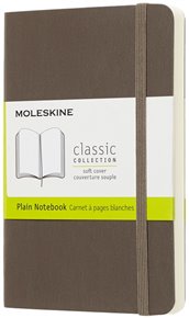 Zápisník Moleskine měkký čistý hnědý S