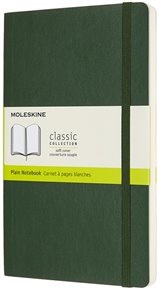 Zápisník Moleskine měkký čistý zelený L