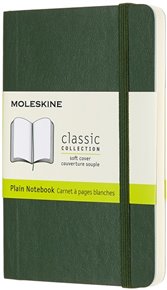 Zápisník Moleskine měkký čistý zelený S