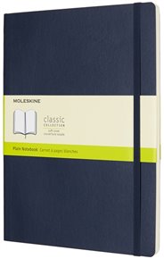 Zápisník Moleskine měkký čistý modrý XL