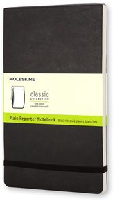 Reportér Moleskine měkký čistý černý L